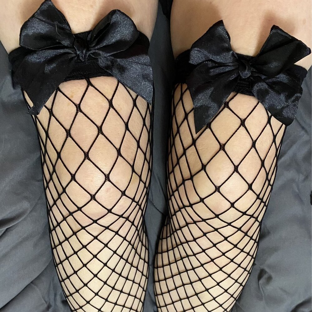4 Thigh High Fishnet Stockings